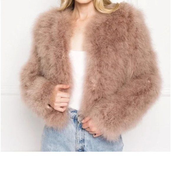 LaMarque "Deora" Jacket, Feather, Size M, NWT - Picture 1 of 5